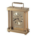 Howard Miller Audra Gold Carriage Alarm Clock w/ Decorative Handle